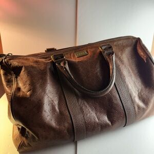 Gianfranco Ferre Ostrich Embossed Bag